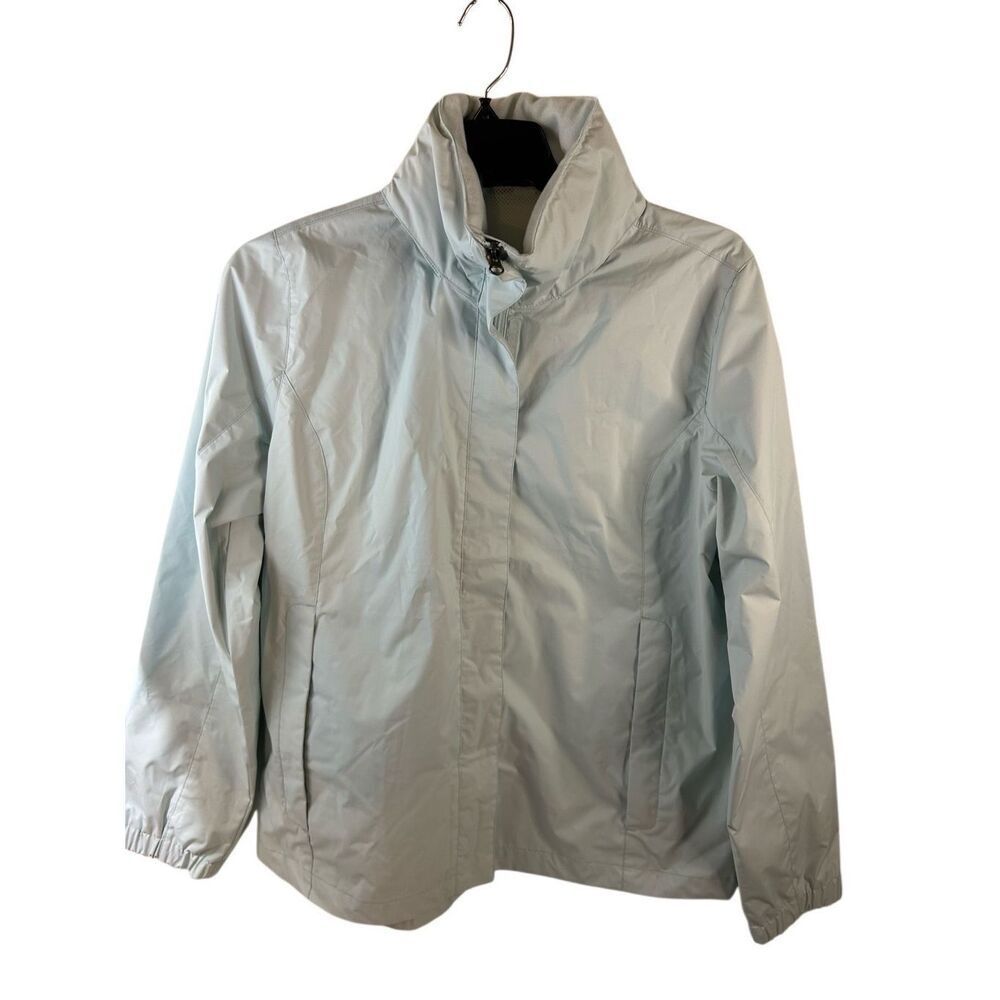 Swiss Tech Peak Rain Hooded Jacket Blue XL zipper‎ 16/18 rn#52469 new